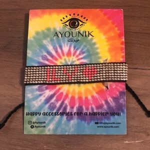 3/$20 New Ayounik beaded slider bracelet ILY